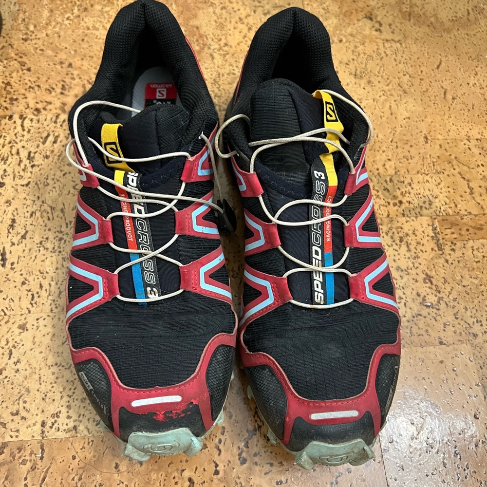 Salomon Speedcross 3 Trail Running Shoes - Black and Red